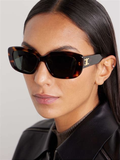 celine rectangle acetate sunglasses|Rectangular sunglasses in acetate .